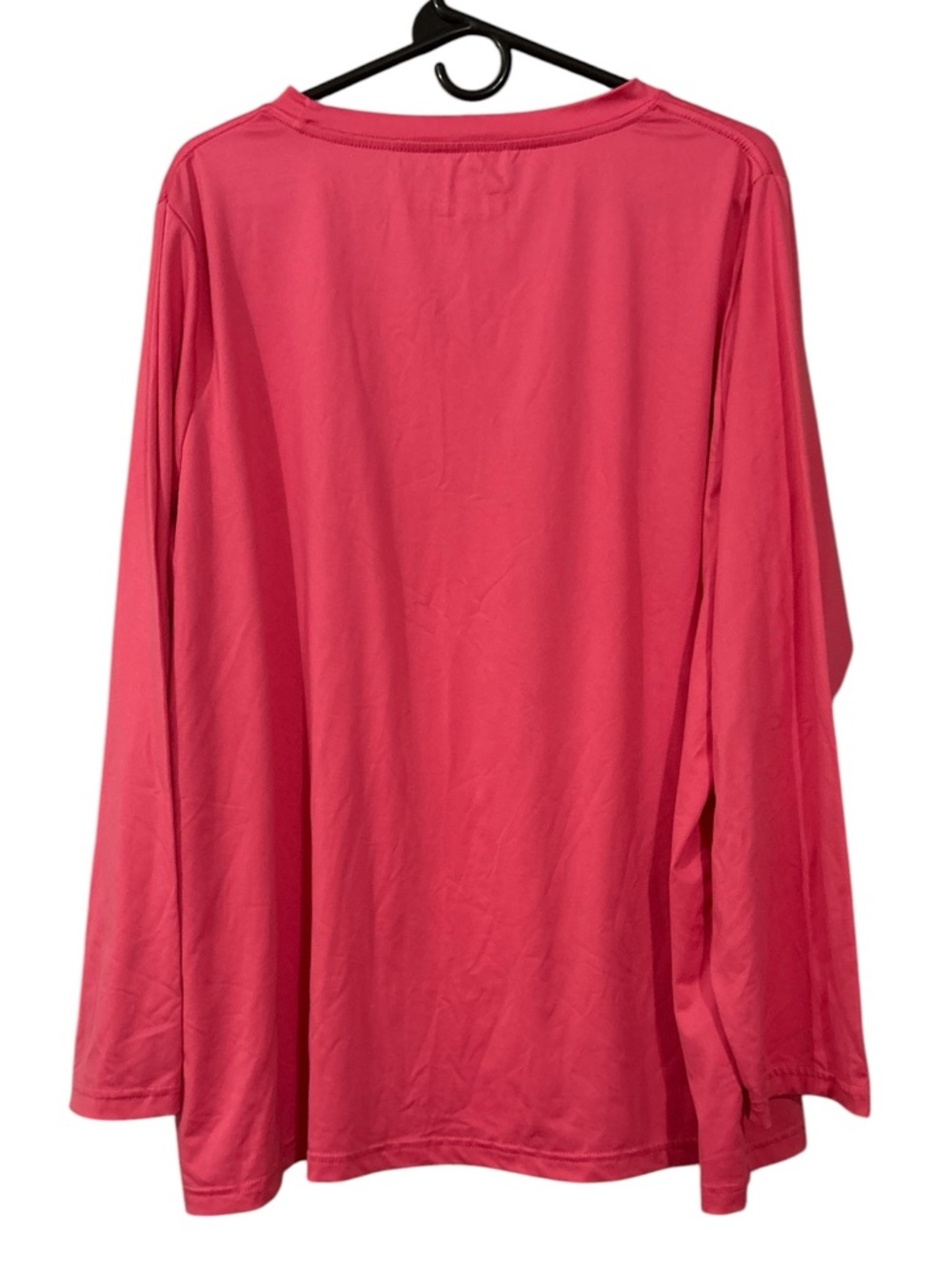 Women's Long Sleeve Crewneck Top - Pink - Picture 3 of 3